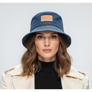 Jean Paul Gaultier Denim Pour Vous Patch Bucket Hat OS